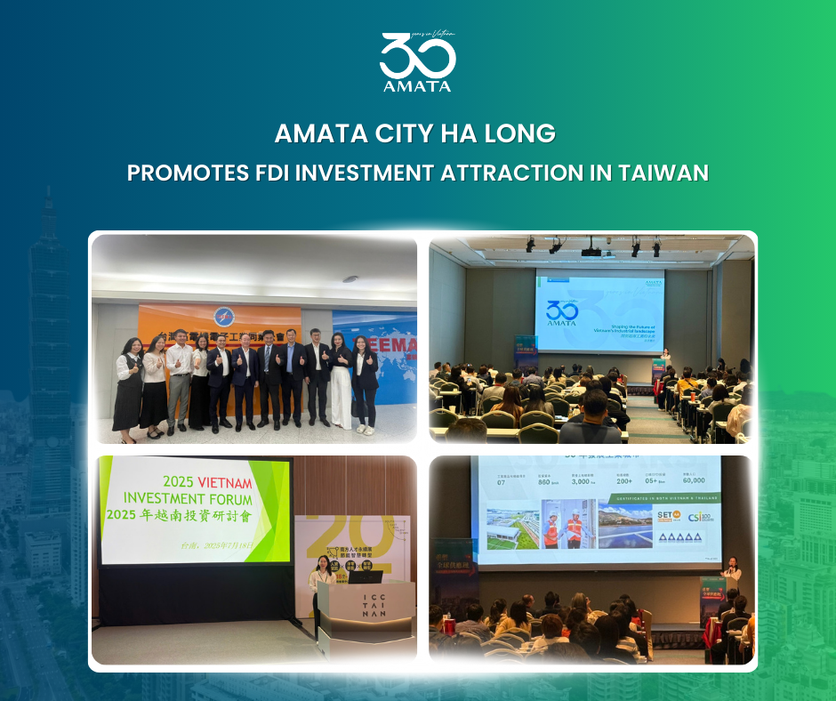 Promoting High-Quality Human Resources in Phu Tho: Amata City Ha Long, AIT, and HVU Signed Strategic Cooperation Agreement - Amata