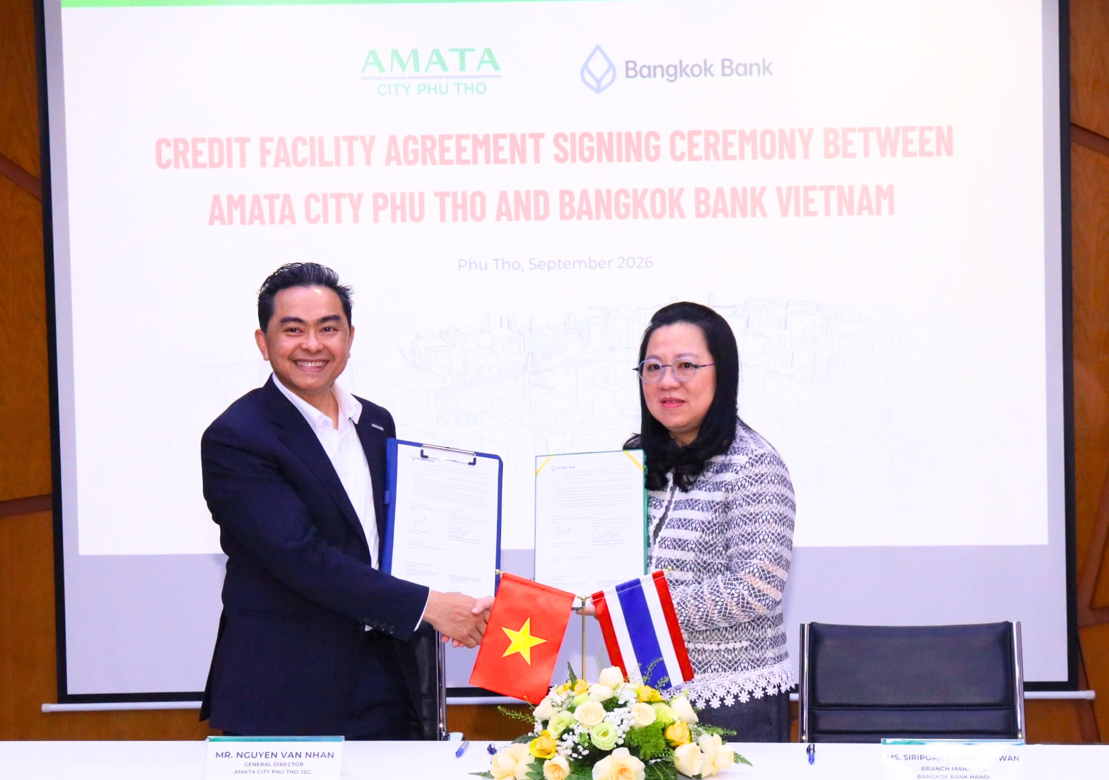 Promoting High-Quality Human Resources in Phu Tho: Amata City Ha Long, AIT, and HVU Signed Strategic Cooperation Agreement - Amata